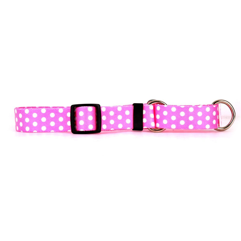 [Australia] - Yellow Dog Design Blue and Brown Polka Dot Martingale Dog Collar Fits Extra Small 10" New Pink Polka Dot 