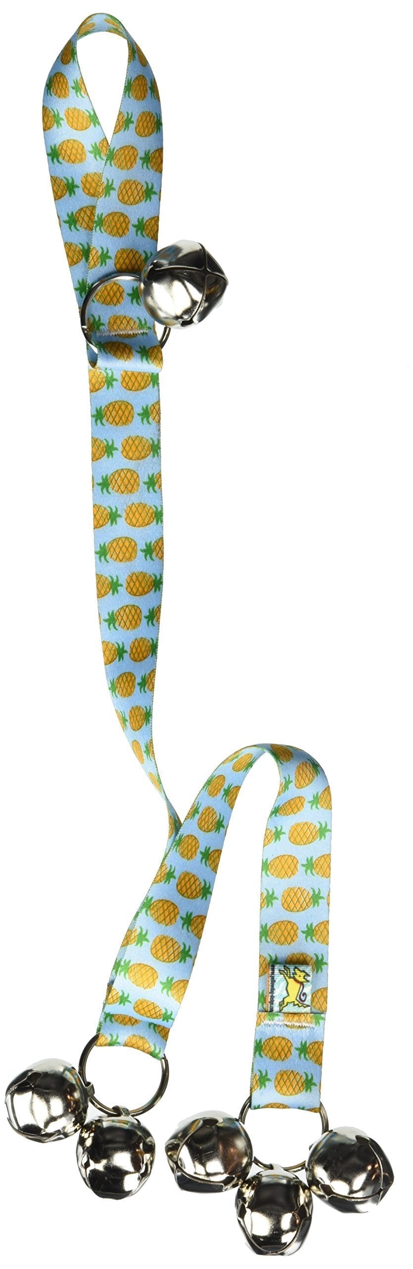 [Australia] - Yellow Dog Design 26" Long and 1" Wide with 6 Bells Pineapples Blue Ding Dog Bell Potty Training System 