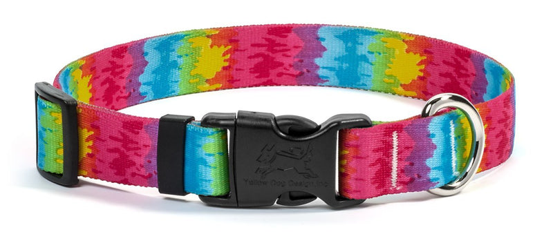 [Australia] - Yellow Dog Design Pet Collar, Standard Easy-Snap Collar, At The Beach Patterns, All-Sizes Extra Small 8" - 12" Tie-Dye 