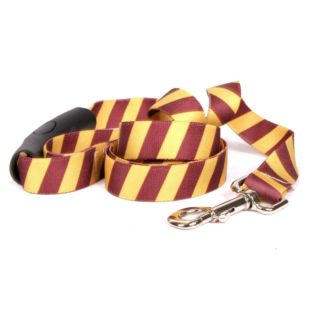 [Australia] - Yellow Dog Design Team Spirit Maroon Gold EZ-Grip Dog Leash-with Comfort Handle 3/4" x 60" (5 feet) Long 