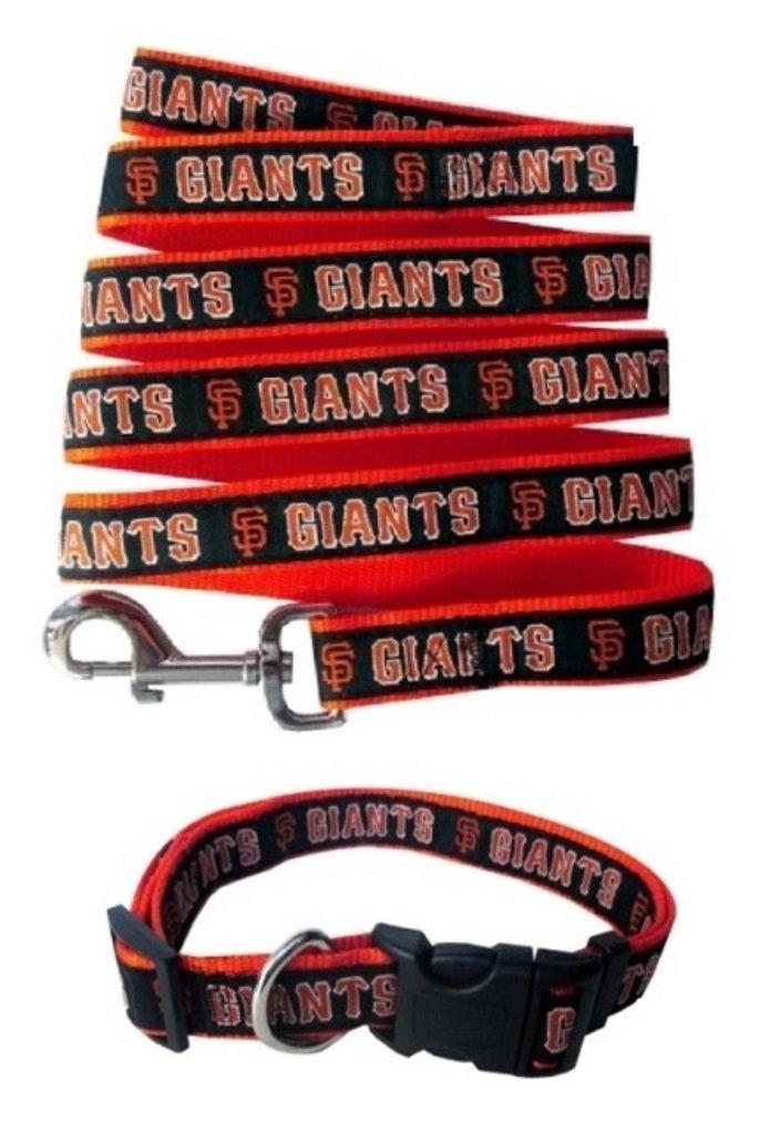 [Australia] - Pets First San Francisco Giants Nylon Collar and Matching Leash for Pets (MLB Official Size Large 