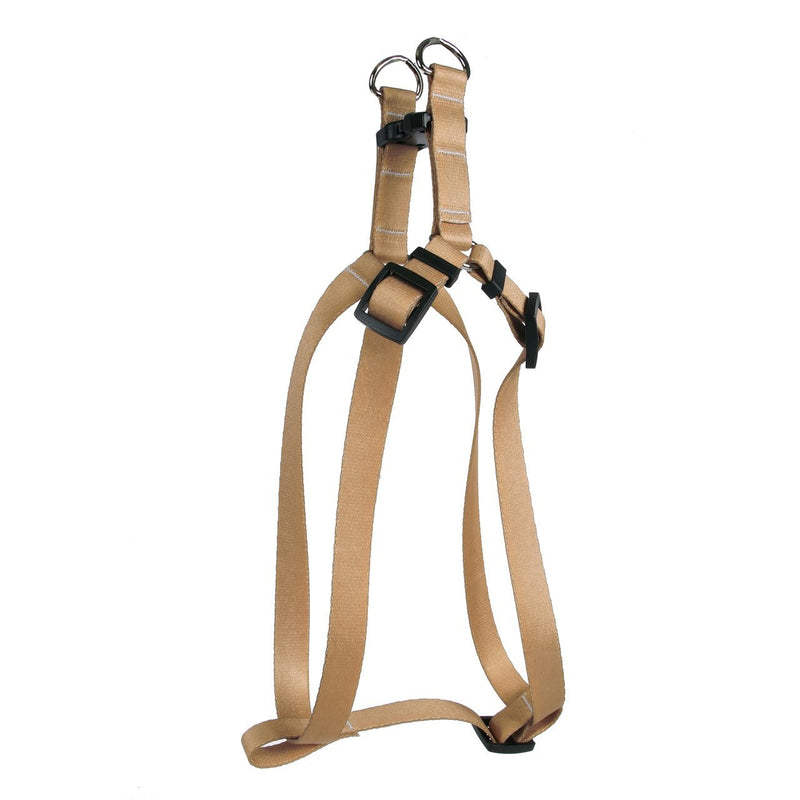 [Australia] - Yellow Dog Design Gray Simple Solid Step-in Dog Harness, Solid Tan Small 9" - 15" 