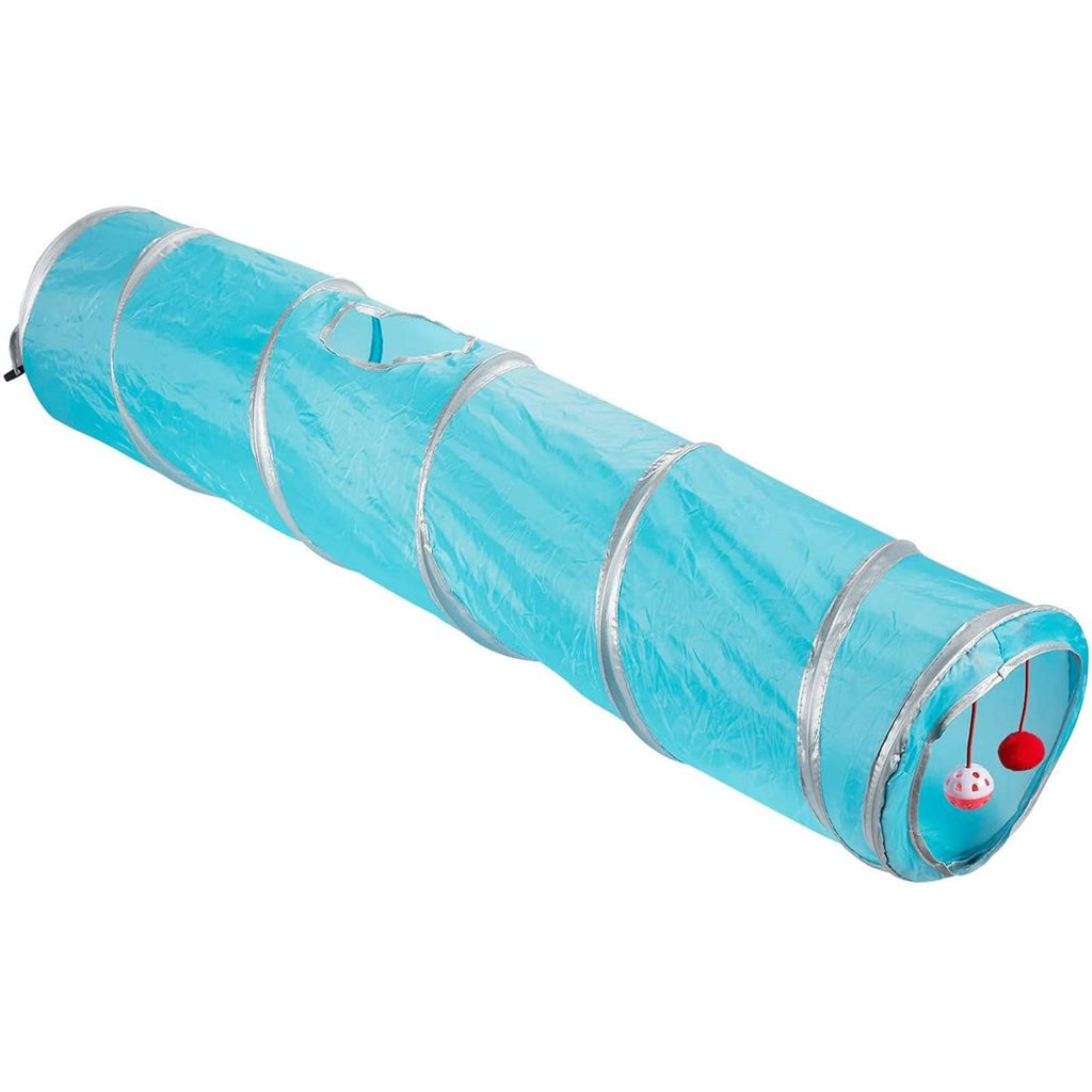 Juvale Small Pet Agility Play Tunnel Tube, Pet Toy for Tiny Dogs, Cats, Rabbits (47 x 9.75 in) - PawsPlanet Australia