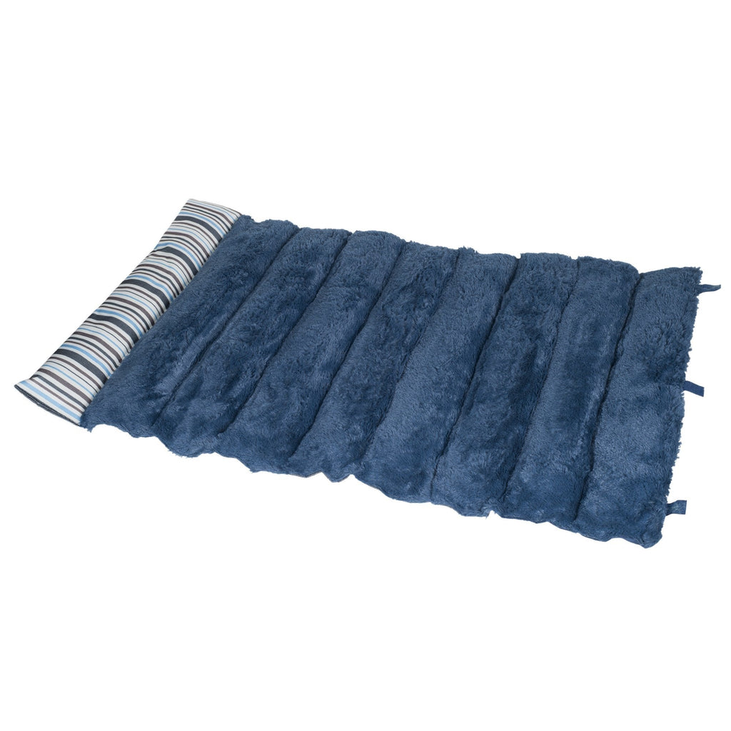 [Australia] - PETMAKER 24" x 37" Roll Up Travel Portable Dog Bed Blue 
