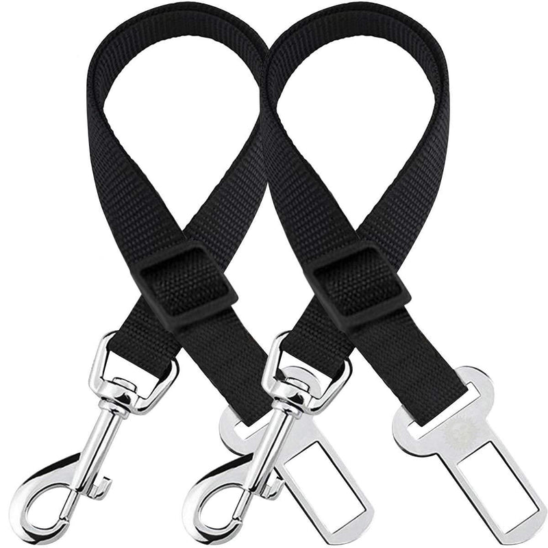 [Australia] - 2 Adjustable Car Seat Belts for Dogs & Cats --- Triple the survival rate in accidents - Prevent stress from travel in kennel - Allow breathing fresh air without pets jumping out - Support all cars 
