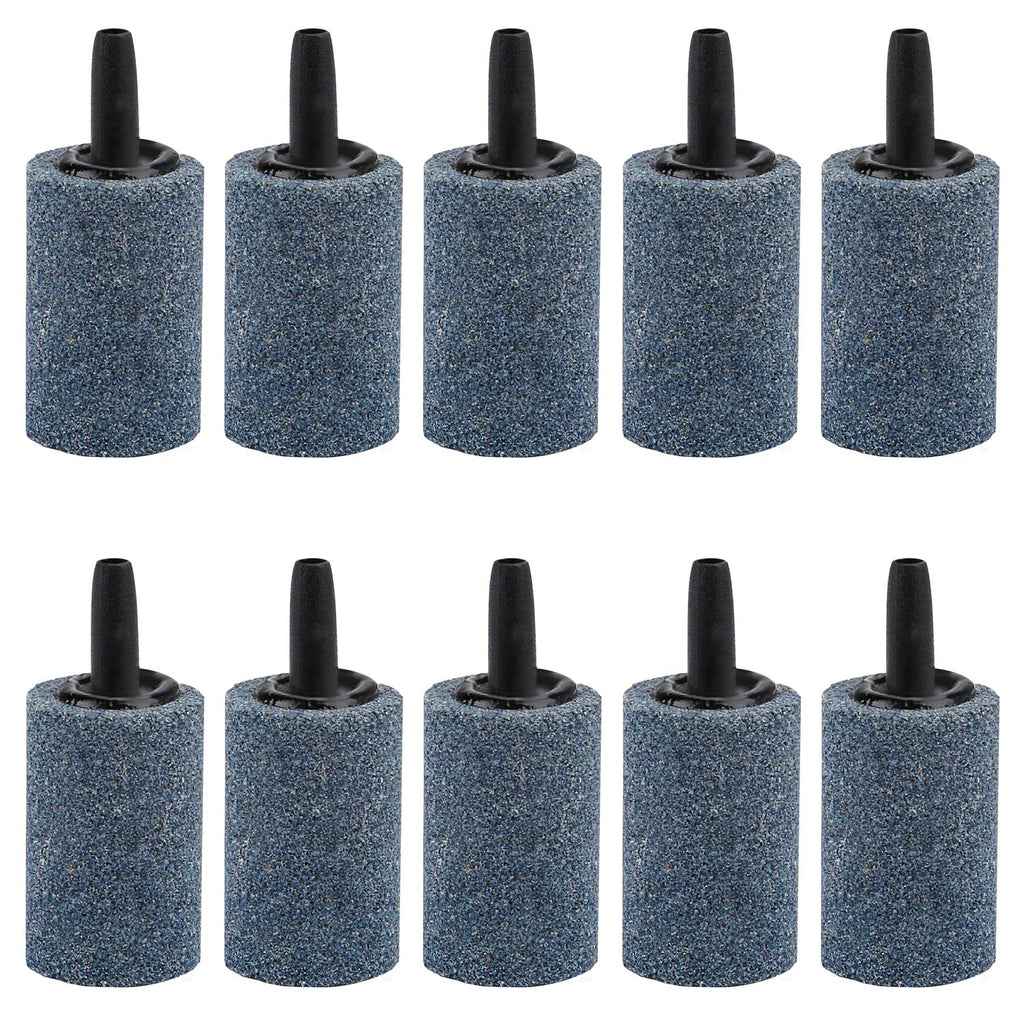 [Australia] - Pawfly 10 PCS Air Stone Cylinder 1.2 Inches Bubble Diffuser Airstones for Aquarium Fish Tank Pump and Hydroponics 
