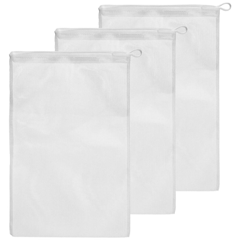 [Australia] - Aquarium Mesh Media Filter Bags - High Flow - with Drawstrings for Activated Carbon - Reusable Fish Tank Charcoal Filter Bag - Aquatic Bags for Fresh or Saltwater Tanks High Flow 8" x 12" (3 Pack) 