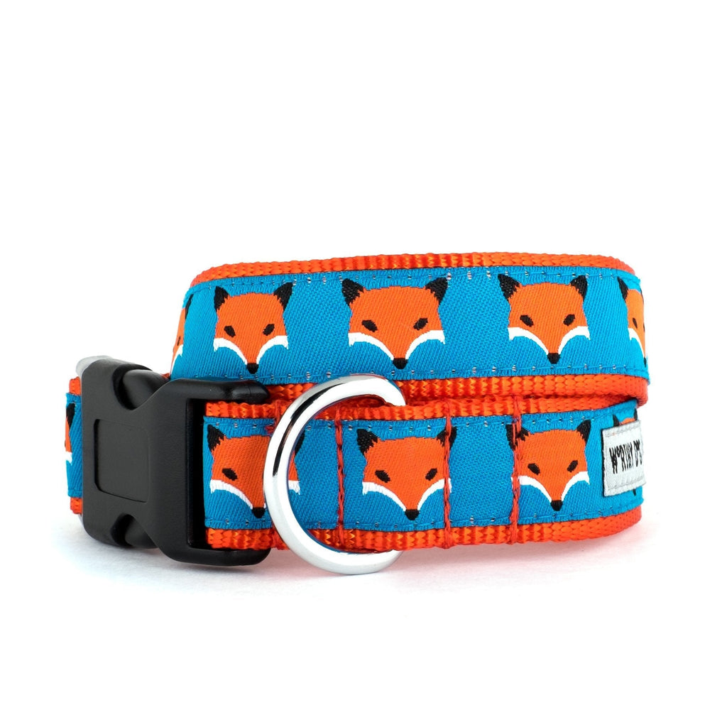 [Australia] - The Worthy Dog Red Fox Foxy Pattern Adjustable Lead, Designer Comfortable Nylon Webbing Leash Fits Small, Medium and Large Dogs, Blue Color X-Large 