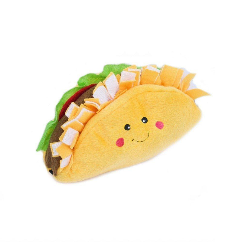 [Australia] - ZippyPaws NomNomz Plush Squeaker Dog Toy The Foodie Pup Taco 