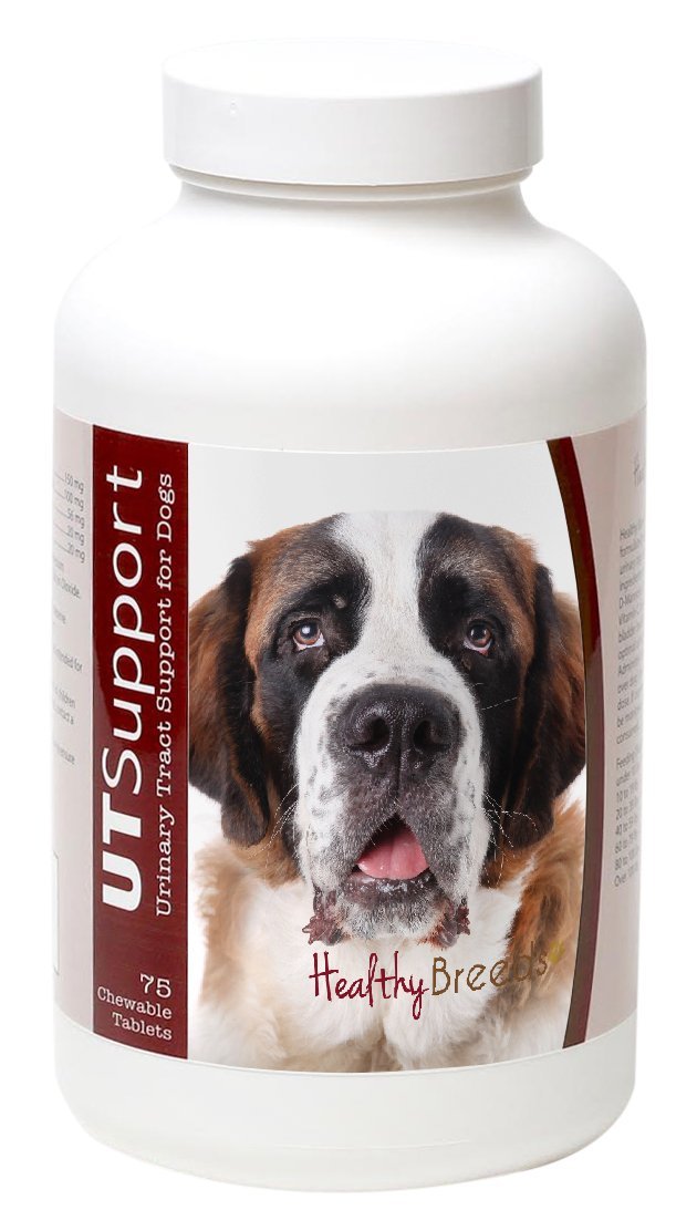 Healthy Breeds Dog Urinary Tract Support Chewables - Cranberry and D-Mannose Supplement - Over 200 Breeds - 75 Count Saint Bernard - PawsPlanet Australia