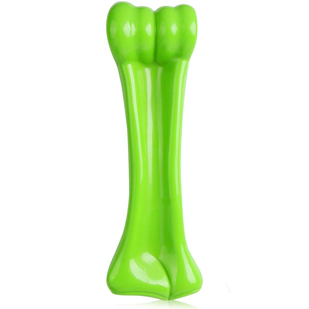 oneisall Dog Toys for Aggressive Chewers,Indestructible Pet Chew Toys Bone for Puppy Dogs S (3.9 * 0.86 * 1.2 inch) Green - PawsPlanet Australia