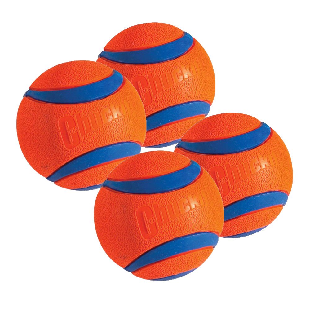 Chuckit! Dog Fetch Toy ULTRA BALL Durable Rubber Fits Launcher LARGE 4 PACK4 - PawsPlanet Australia