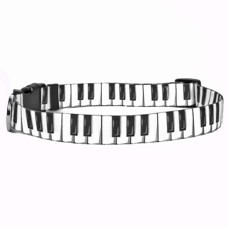 [Australia] - Diva Dog Dog Collar - Size Cat Medium 14" - 20" Piano Keys 