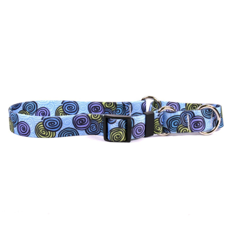 [Australia] - Yellow Dog Design Martingale Slip Collar, ECT Collection, All-Sizes Spiral Blue Medium 20" 