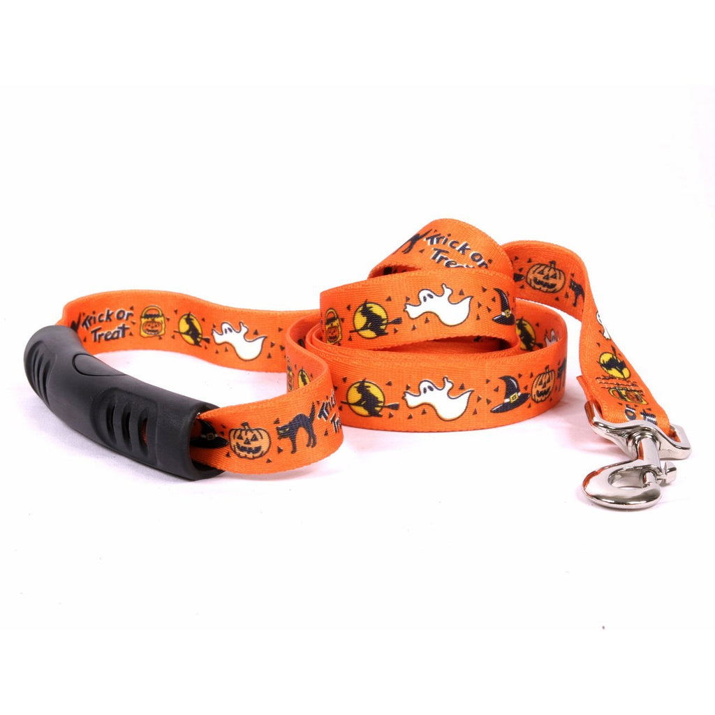 [Australia] - Yellow Dog Design Trick or Treat EZ-Grip Dog Leash-with Comfort Handle 1" x 60" (5 feet) Long 