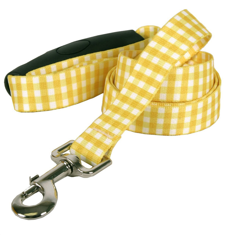 [Australia] - Southern Dawg Gingham Premium Dog Leash with Comfort Grip Handle 5/8" X 60" (5 feet) Long 