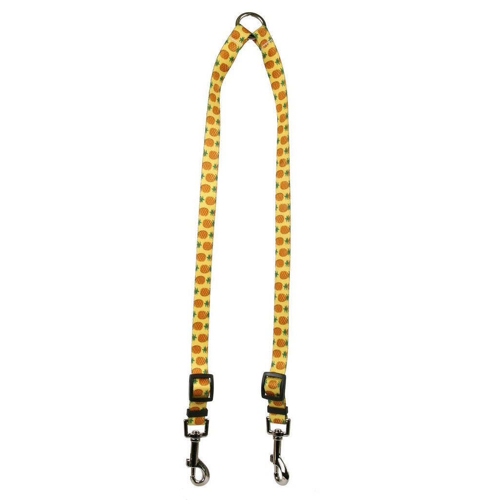 [Australia] - Yellow Dog Design Pineapples Yellow Coupler Dog Leash Large 