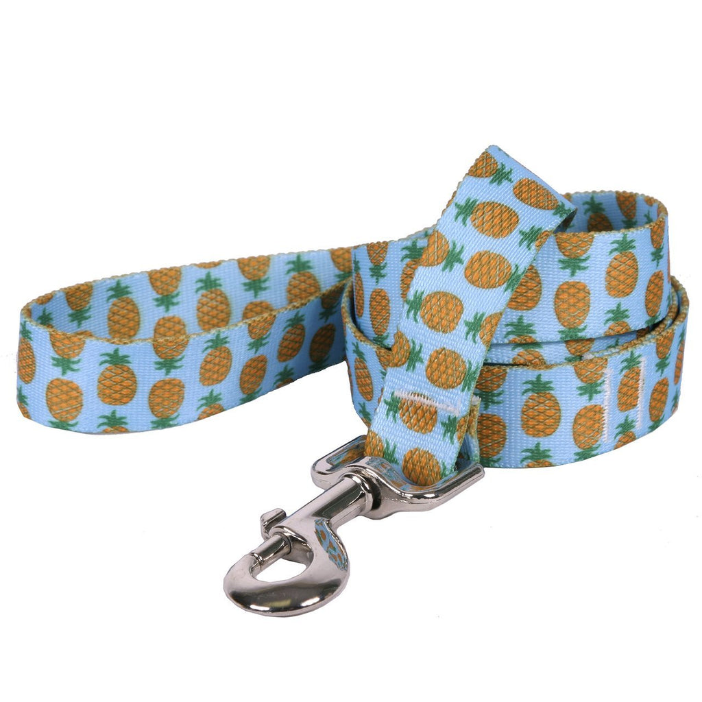 [Australia] - Yellow Dog Design Standard Leads, Pineapples Collection 3/8" x 60" (5 ft.) Pineapples on Blue 