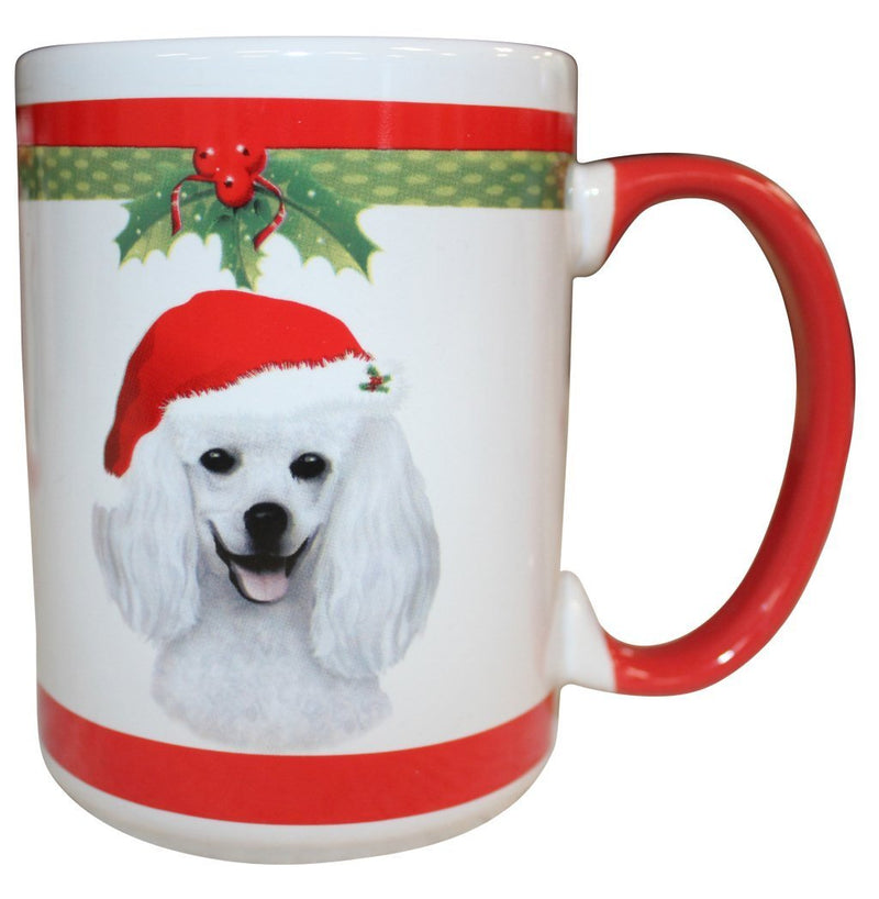 [Australia] - E&S Pets Poodle White Mug, 15 oz 