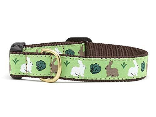 Up Country Garden Rabbit Pattern (Garden Rabbit Dog Collar, X-Small (6 to 12 Inches) 5/8 Inch Narrow Width) Garden Rabbit Dog Collar - PawsPlanet Australia