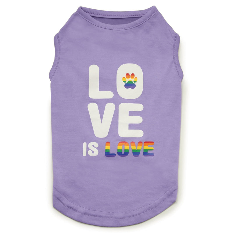 [Australia] - Zack & Zoey Love is Love UPF 40 Tank Dog Shirt Small/Medium fits 14" 