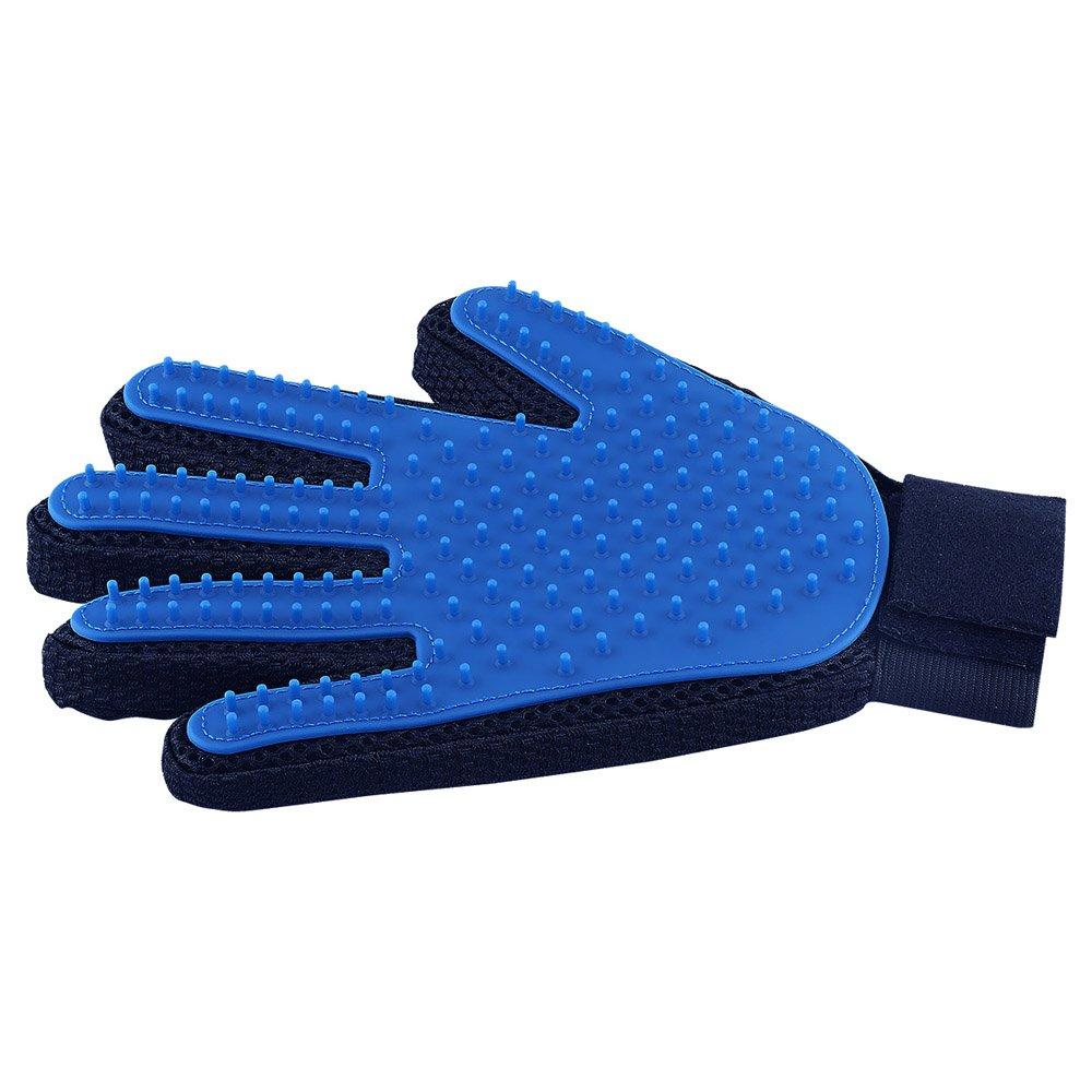 Pet Hair Remover Glove - Gentle Pet Grooming Glove Brush - Deshedding Glove - Massage Mitt with Enhanced Five Finger Design - Perfect for Dogs & Cats with Long & Short Fur - 1 Pack (Right-Hand) - PawsPlanet Australia