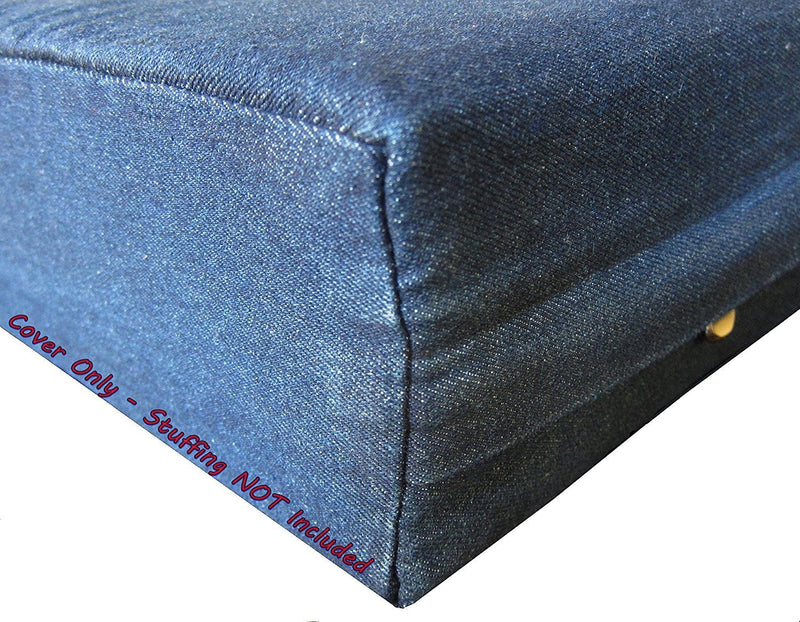 [Australia] - Dogbed4less DIY Durable Blue Denim Pet Bed External Duvet Cover and Waterproof Internal Case for Small, Medium to Extra Large Dog Bed - Replacement Covers only 40"X35"X4" Extra Large 