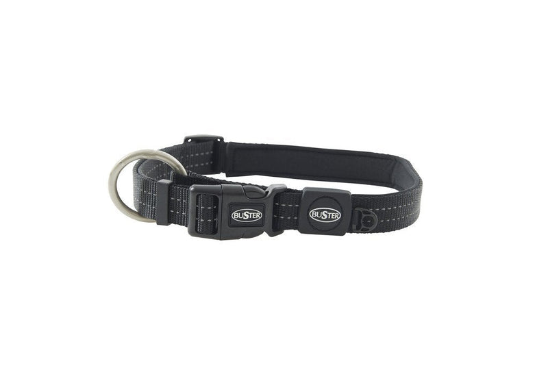 [Australia] - Kruuse 1/2" Buster Neoprene Dog Collar Adjustable (13-19") Small Black 