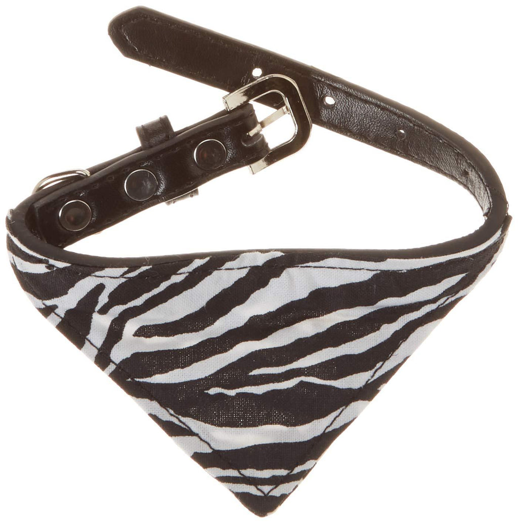 [Australia] - Mirage Pet Products 624-134 BK12 Zebra Black Print Bandana, Medium 