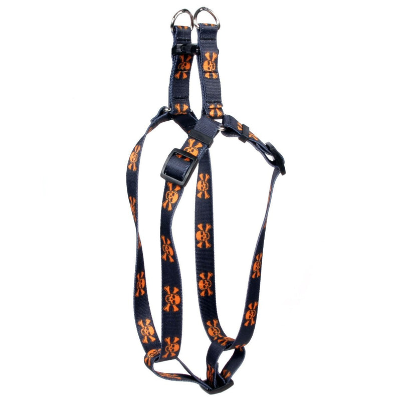 [Australia] - Yellow Dog Design Step-in Dog Harness Skulls Orange Skulls Extra Small 4.5" - 9" 