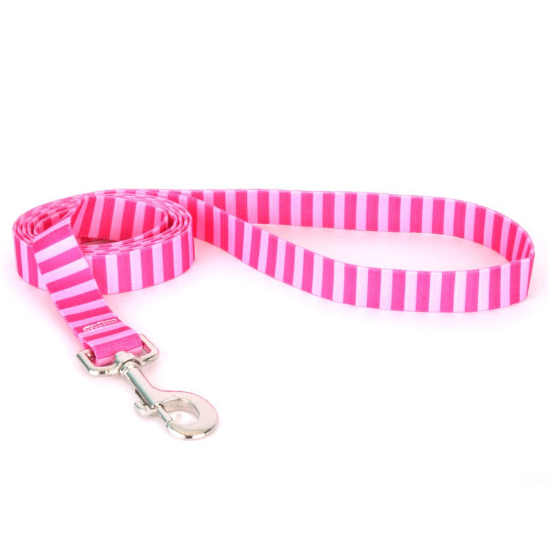 [Australia] - Yellow Dog Design Standard Leads, Stripes Collection 1" x 60" (5 ft.) Pink/Pink Stripes 