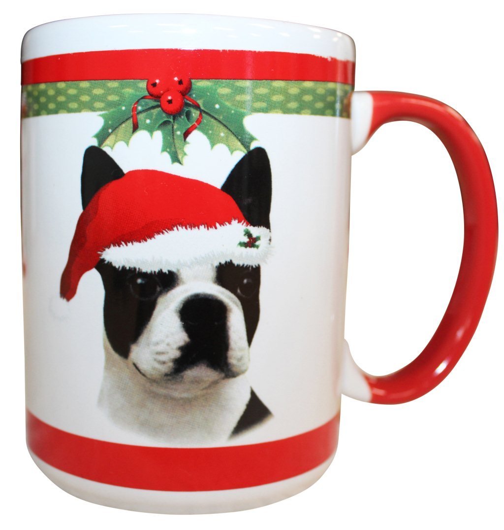 [Australia] - E&S Pets Boston Terrier Mug, 15 oz 