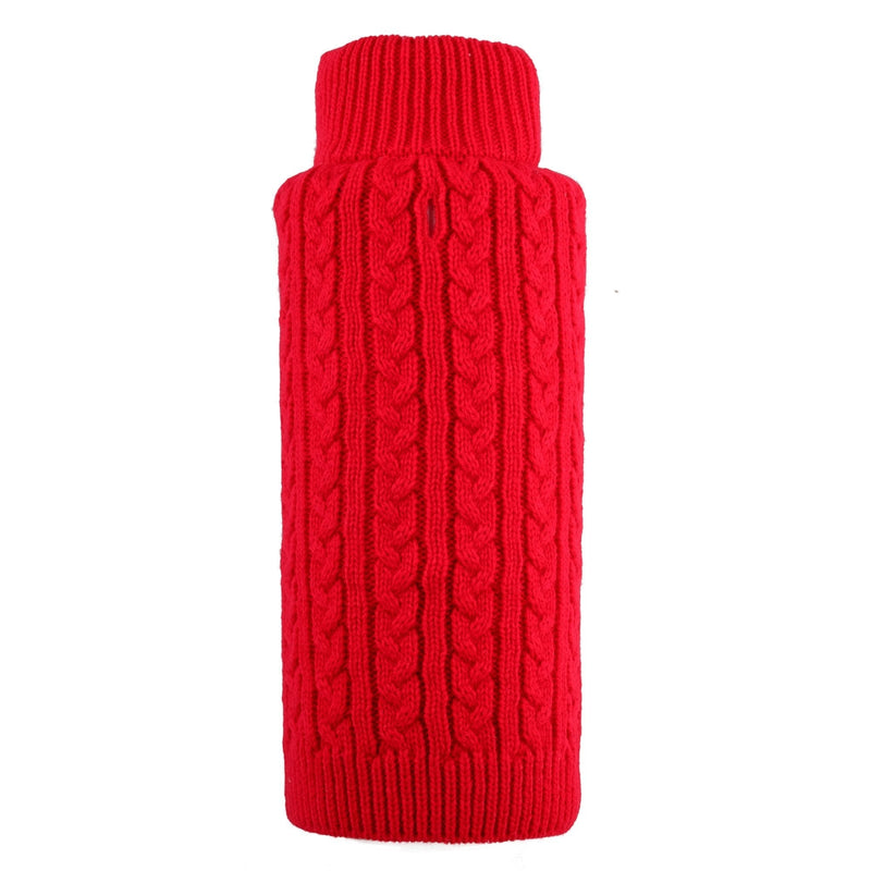 [Australia] - Cable Zip Sweater, Red, M 