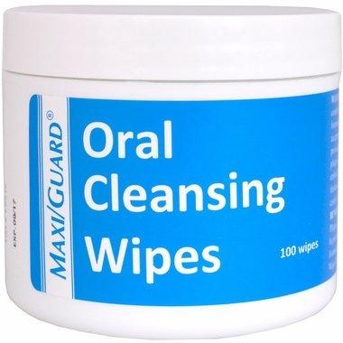 [Australia] - MaxiGuard Oral Cleansing Wipes - 100 Wipes 1 Pack 