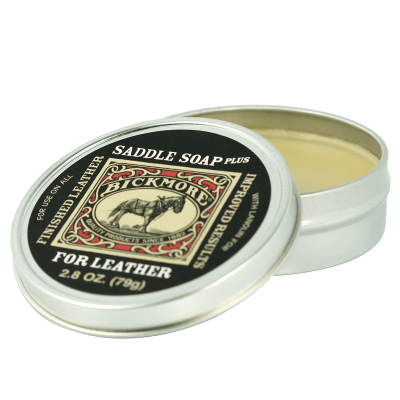 [Australia] - Bickmore Saddle Soap Plus - 2.8oz - Leather Cleaner & Conditioner with Lanolin - Restorer, Moisturizer, and Protector 2.8 oz 