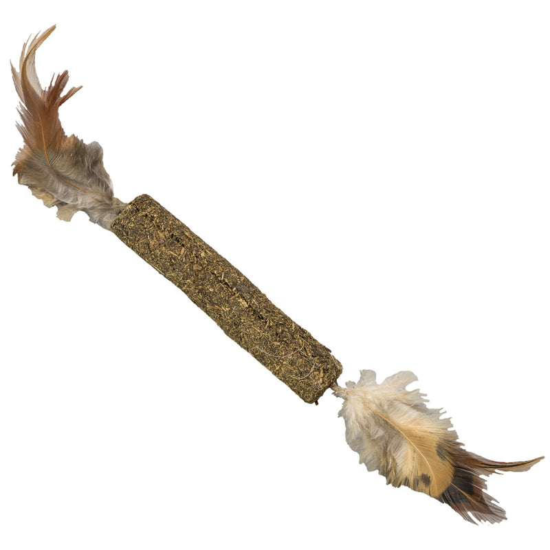 [Australia] - Ethical Pets Catnip Stick Cat Toy with Feathers, 12" 