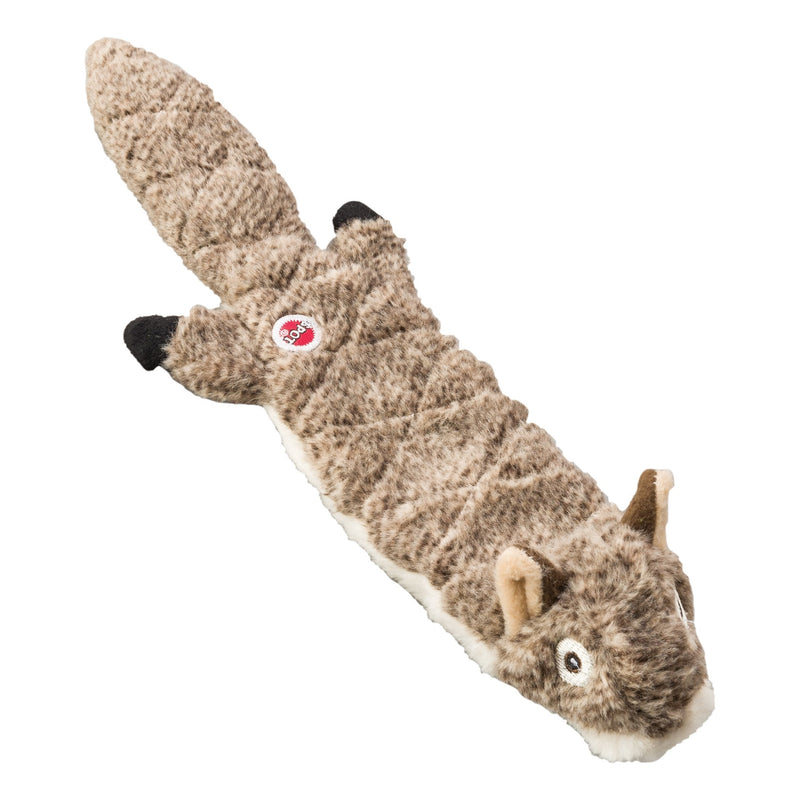 [Australia] - SPOT Ethical Pets Squirrel Mini Skinneeez Extreme Stuffingless Quilted Dog Toy, 14" 