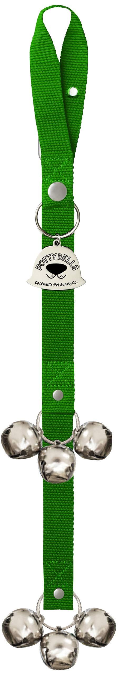 Caldwell's Pet Supply Co. Potty Bells Housetraining Dog Doorbells for Dog Training and Housebreaking Your Dog Loud Dog Door Bell for Potty Training Puppies and Dogs One Potty Bell Green - PawsPlanet Australia
