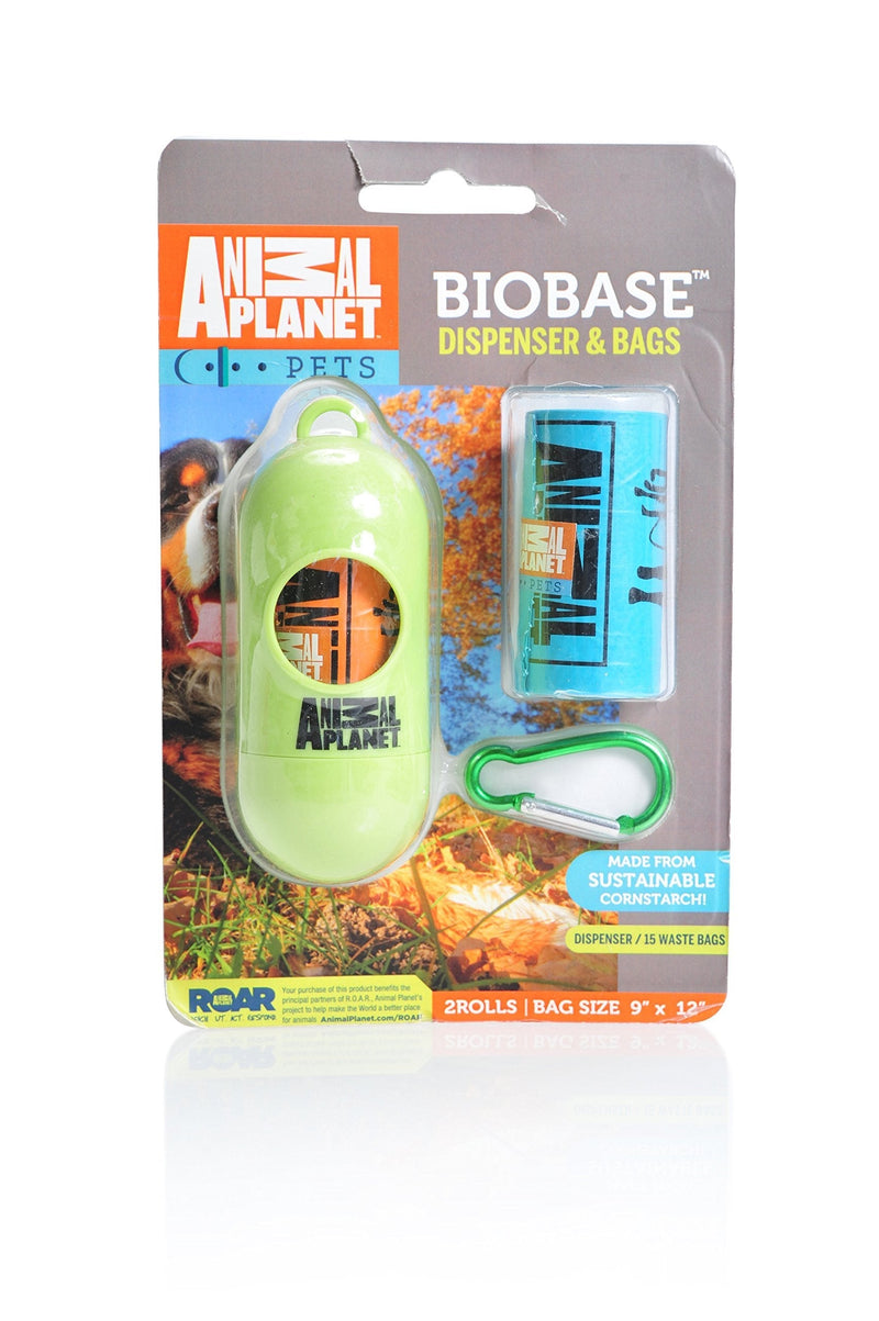 [Australia] - Animal Planet BioBase Dispenser with Roll(s) 2 Rolls Assorted Colors (Green Or Blue Or Orange) 