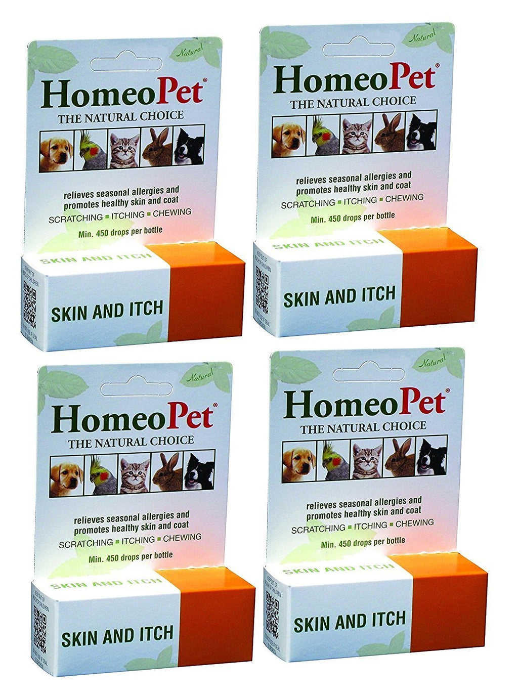 HomeoPet All Natural Skin And Itch Relief 0.5 Ounces (4 Packs) - PawsPlanet Australia