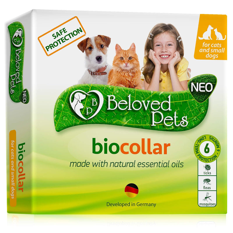[Australia] - Flea and Tick Collar for Dogs and Cats - Natural Flea Treatment for Pets Kittens Puppies - Flea Prevention Up to 6 Months -Non-Allergic Repellent - Immediate Flea Control (Small) 