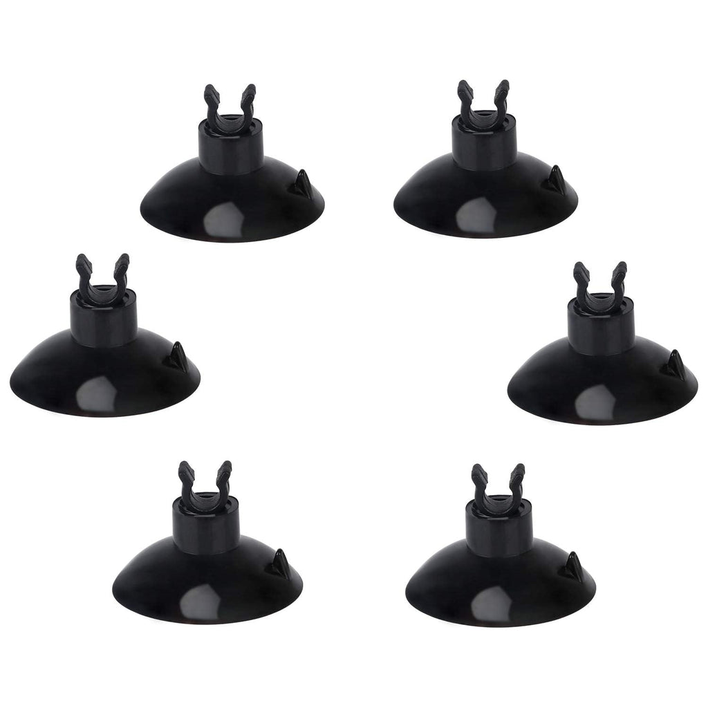 Pawfly 20 Piece Aquarium Suction Cup Clips 3/16" Airline Tubing Holders Hose Clamps for Fish Tank Black - PawsPlanet Australia