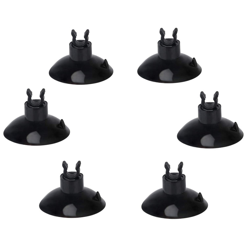 Pawfly 20 Piece Aquarium Suction Cup Clips 3/16" Airline Tubing Holders Hose Clamps for Fish Tank Black - PawsPlanet Australia