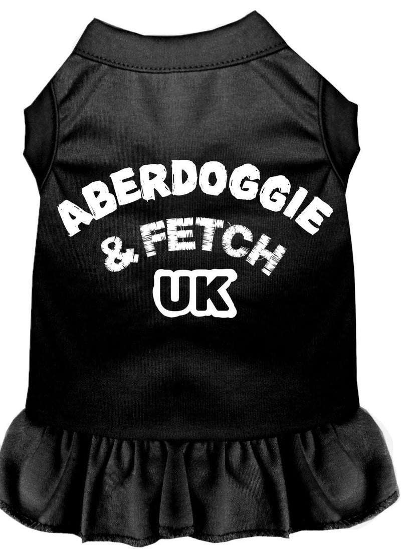 [Australia] - Mirage Pet Products 58-02 XXLBK Black Aberdoggie UK Screen Print Dress, XX-Large 