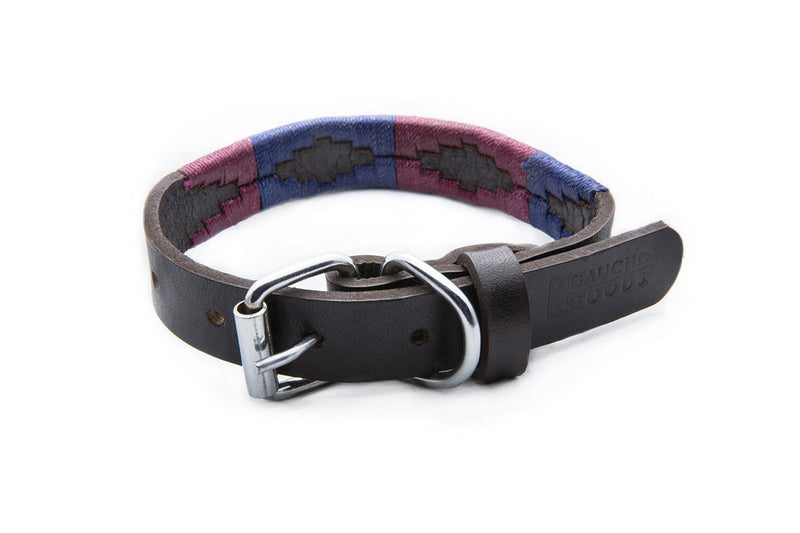 [Australia] - Gaucho Goods Premium Hand Stitched Leather Dog Collar Medium Napa Valley 