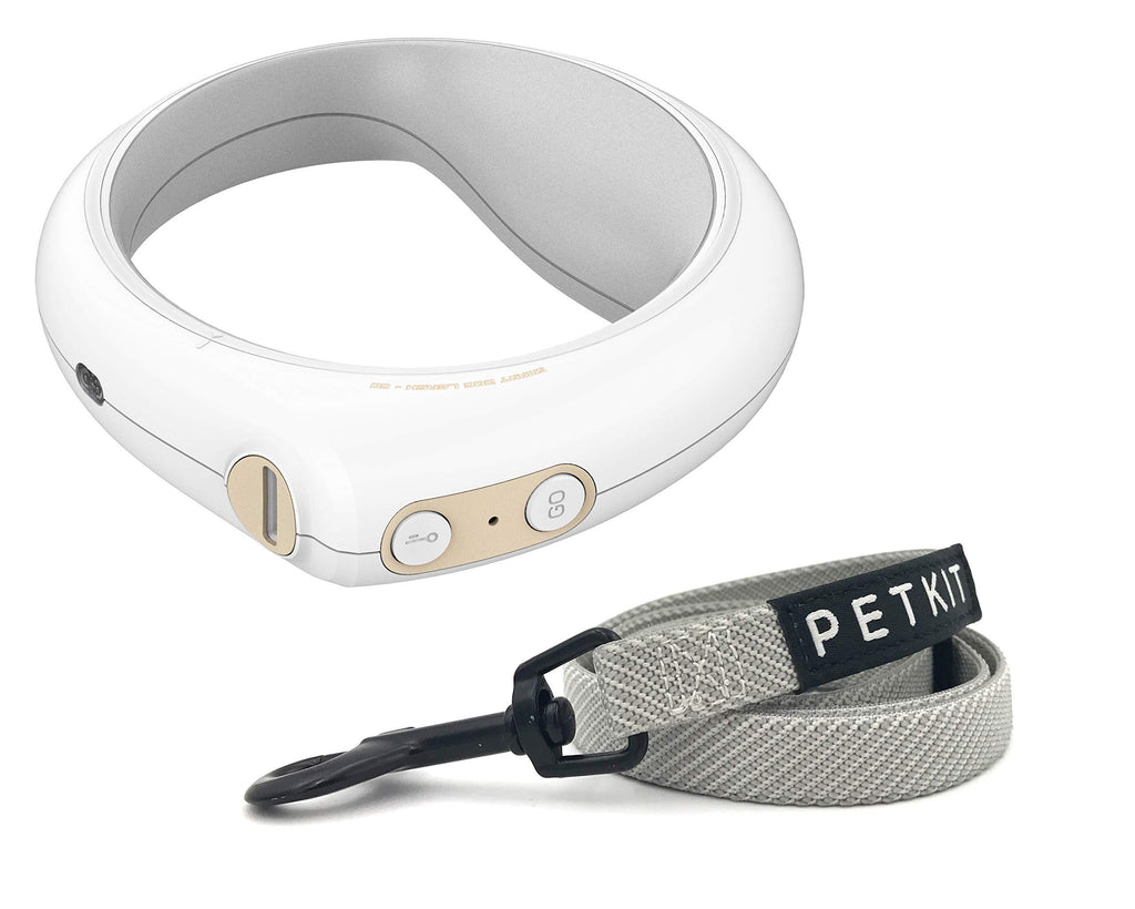 [Australia] - PETKIT Smart Dog Leash with Ultra Comfortable Grip, Led Light System, Lock & Release Mechanism, 4ft Replaceable Leash with Hook, Dog Walking Leash 