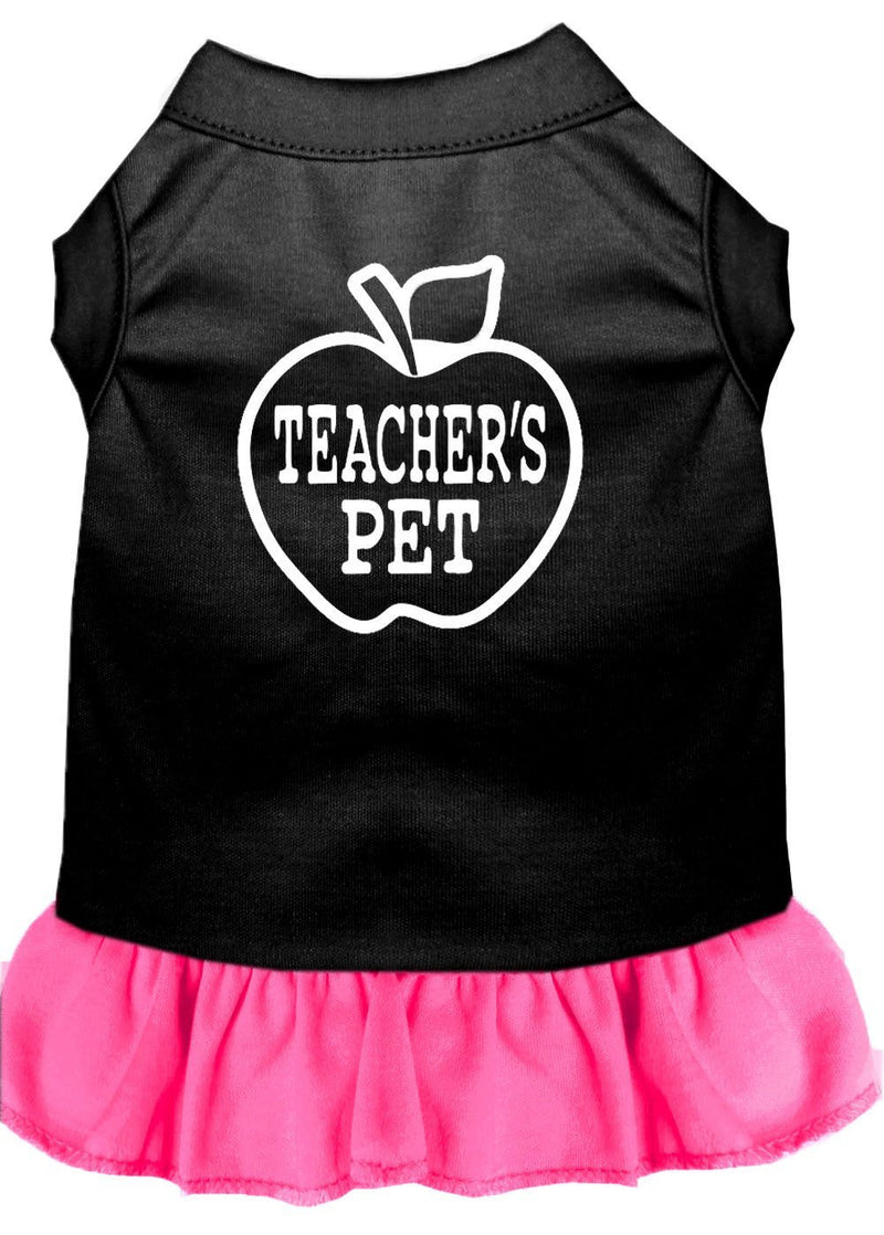 [Australia] - Mirage Pet Products 57-51 XXLBPBPK Pink Teachers Pet Screen Print Dress Black with Bright, XX-Large 