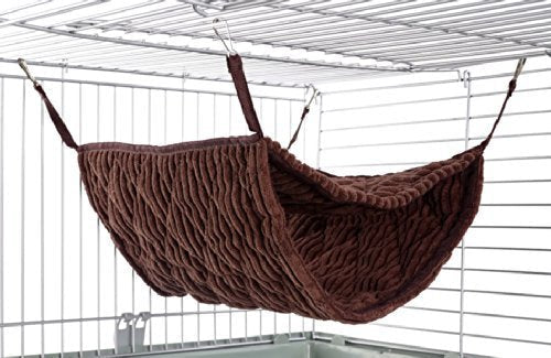 Niteangel Luxury Double Bunkbed Hammock, Fit 2 Adult Ferrets or 5 More Adult Rats Chocolate - PawsPlanet Australia