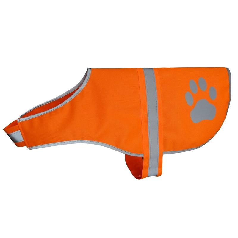 [Australia] - Hiado Dog Reflective Safety Vest High Visibility for Walking Running Hiking to Keep Dogs Visible Safe from Cars and Hunting Accidents L(chest 25"-30") Orange 