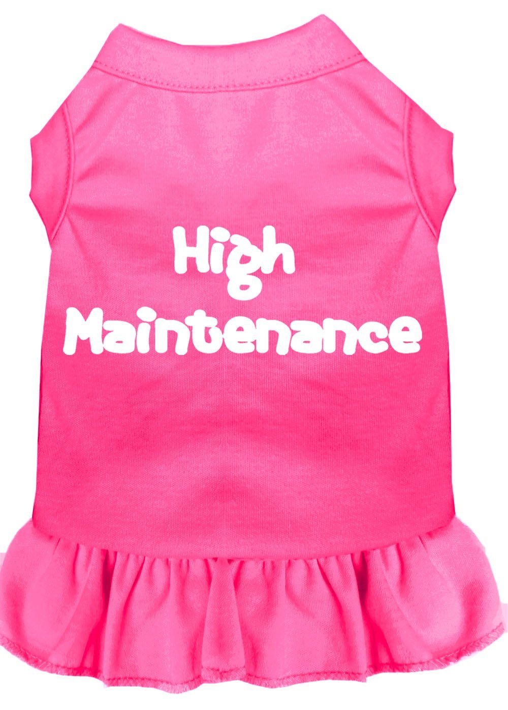 [Australia] - Mirage Pet Products 58-06 SMBPK Pink High Maintenance Screen Print Dress Bright, Small 